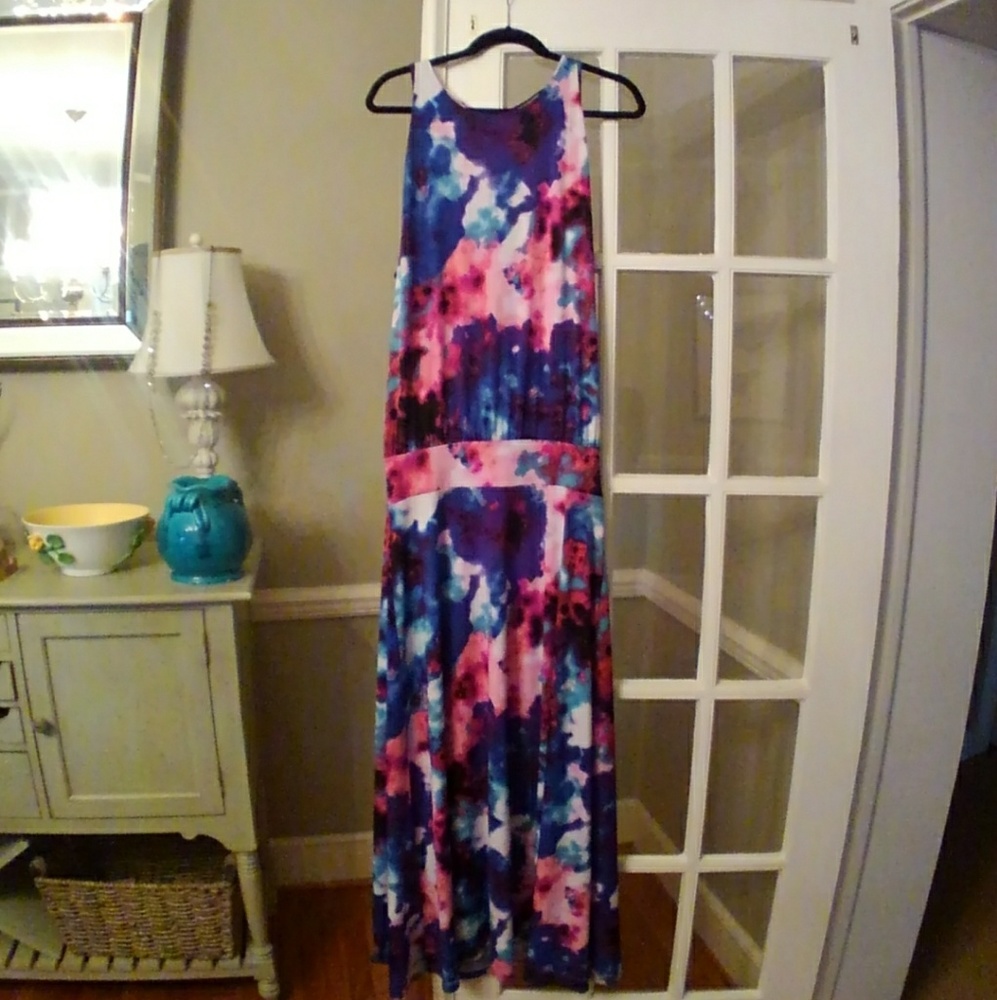 Veronica M Drape Back Drop Waist Maxi XL